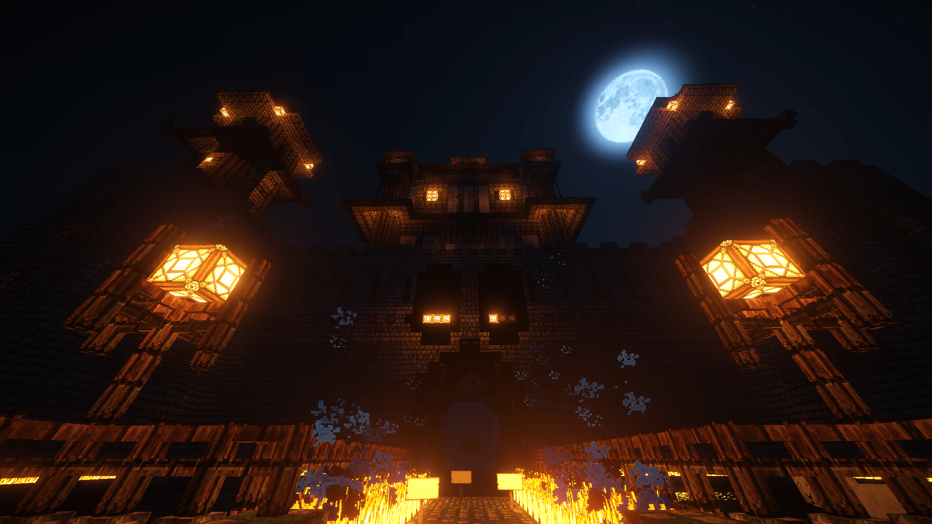 Le château dans la nuit