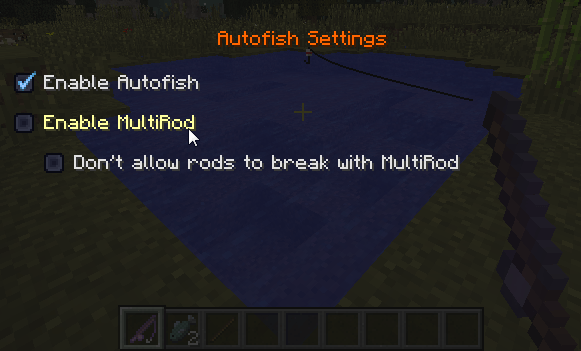 A défaut d'avoir un screen à vous montrer, voici le menu d'Autofish.