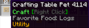 Crafting Table Pet