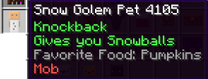 Snow Golem Pet