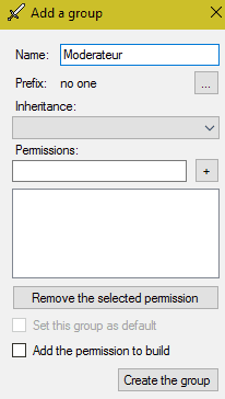 PermissionsEx Configuration Program