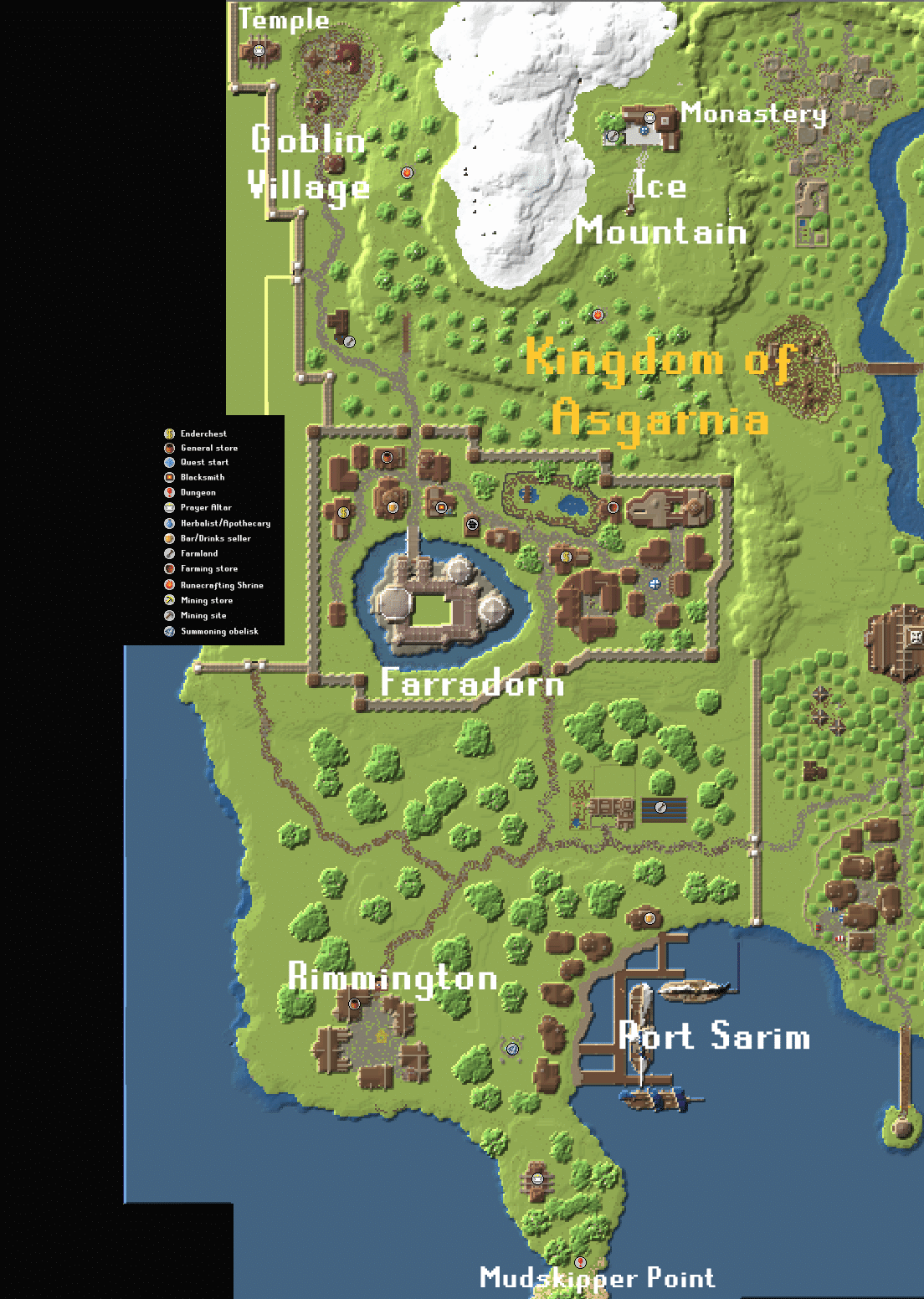 Gielinor - Map Asgarnia