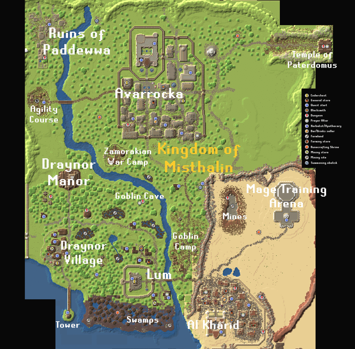 Gielinor - Map Misthalin