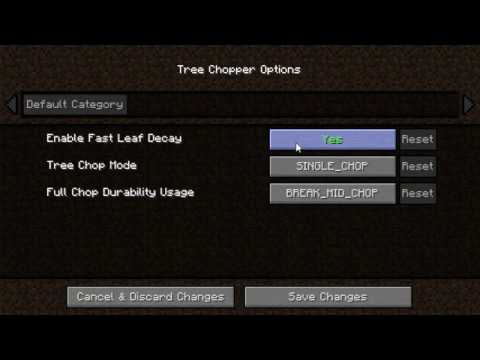 Fabric Tree Chopper - Configuration Options