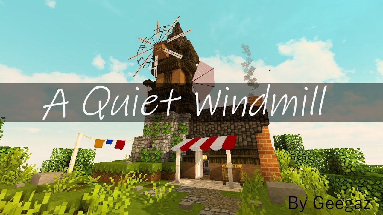 A Quiet Windmill - Minecraft 1.14 peaceful scenery