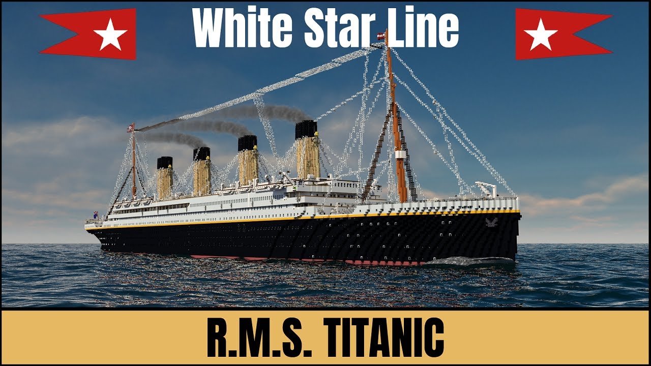 Minecraft R.M.S. TITANIC (1912) (WHITE-STAR-LINE) - The Ship of Dreams