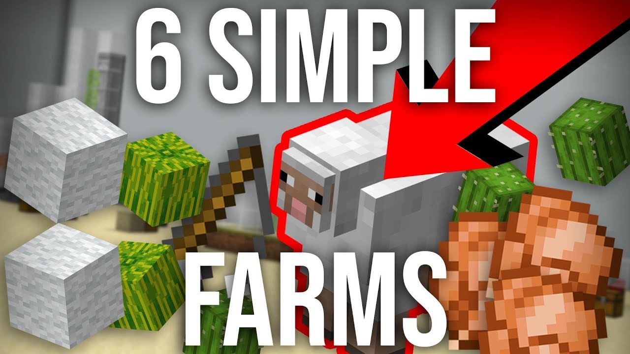 6 Simple Automatic Farms to Build in Survival Minecraft 1.14.4