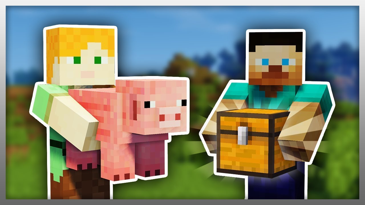 ✔️ Pick Up BLOCKS and MOBS In Your Hands! (Minecraft)