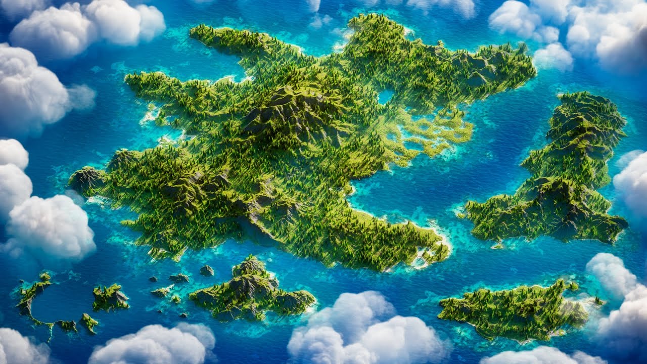 Minecraft SURVIVAL ISLAND - 2500x2500 Custom Survival World [FREE Download]