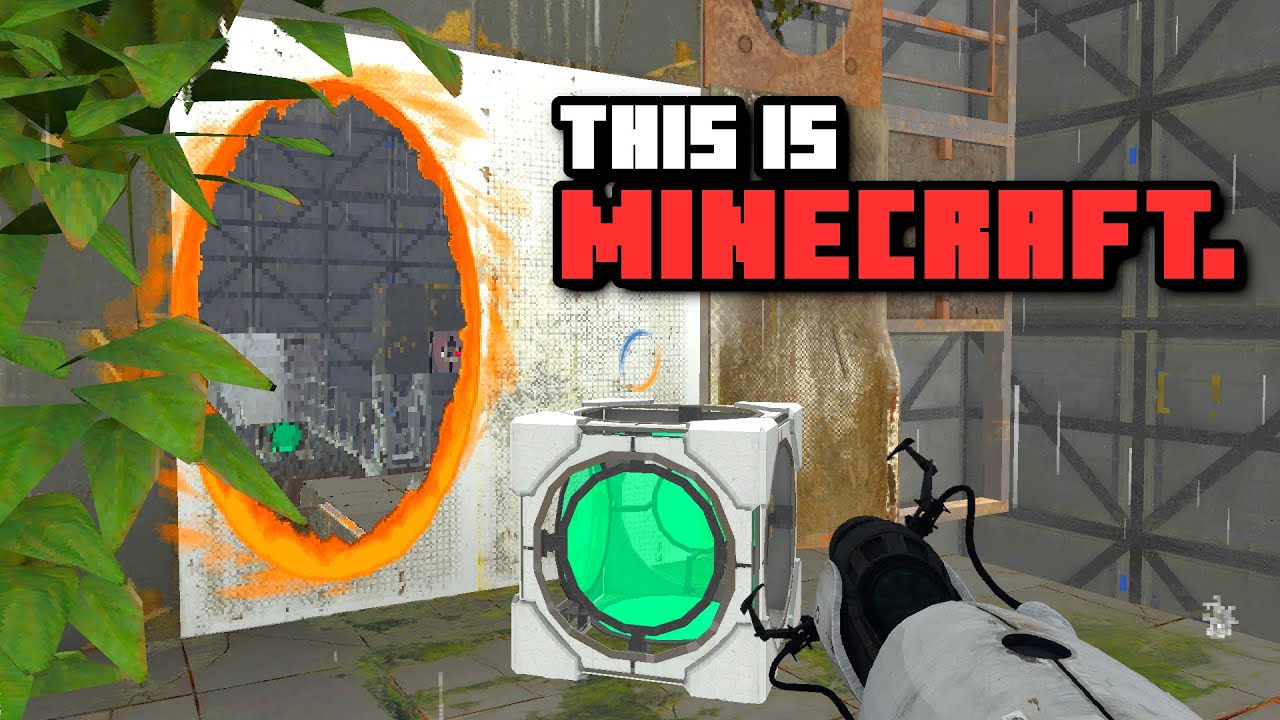 "Portal 2" has been recreated in Minecraft, without mods.