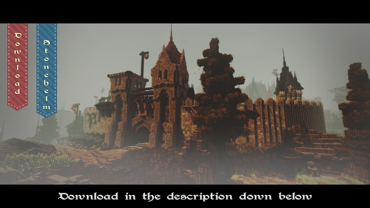 [Stonehelm] A medieval city in Minecraft | DOWNLOAD & Cinematic