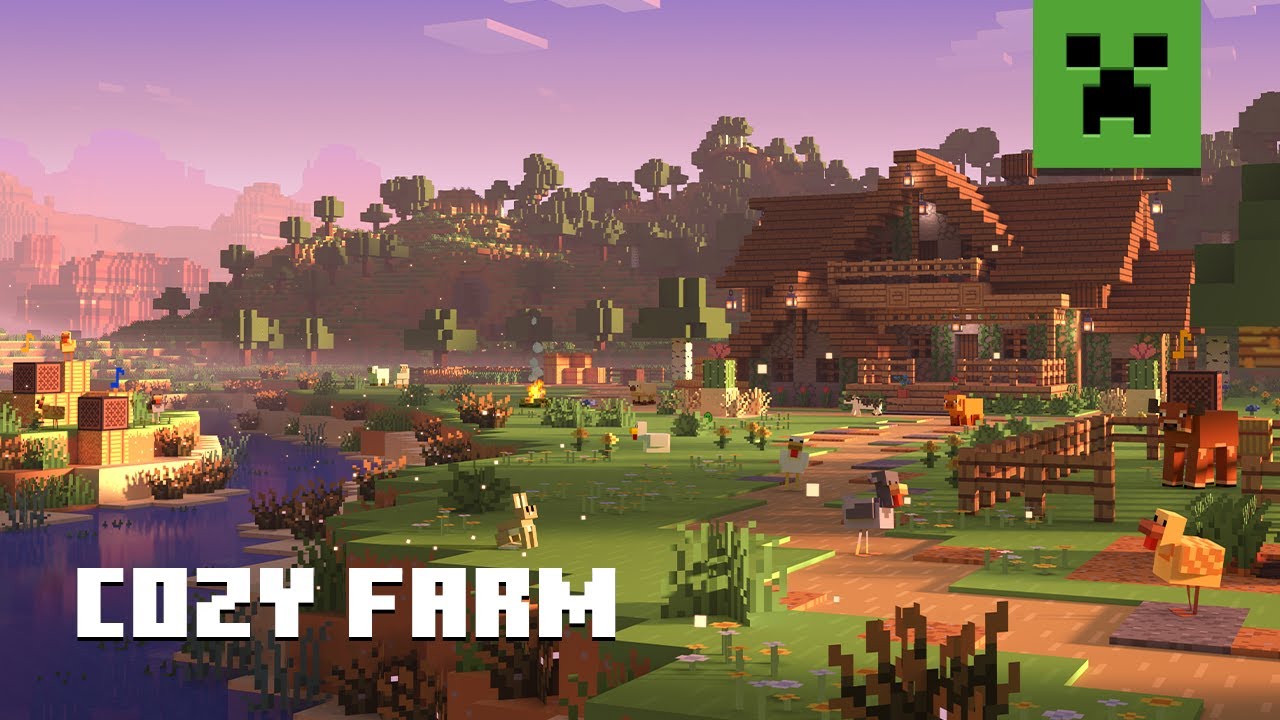 Soothing Minecraft - Relaxing Farm Morning