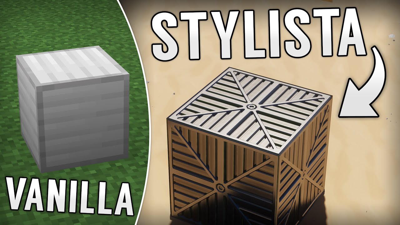Comparing Stylista R9 LabPBR Texture Pack with Vanilla Minecraft