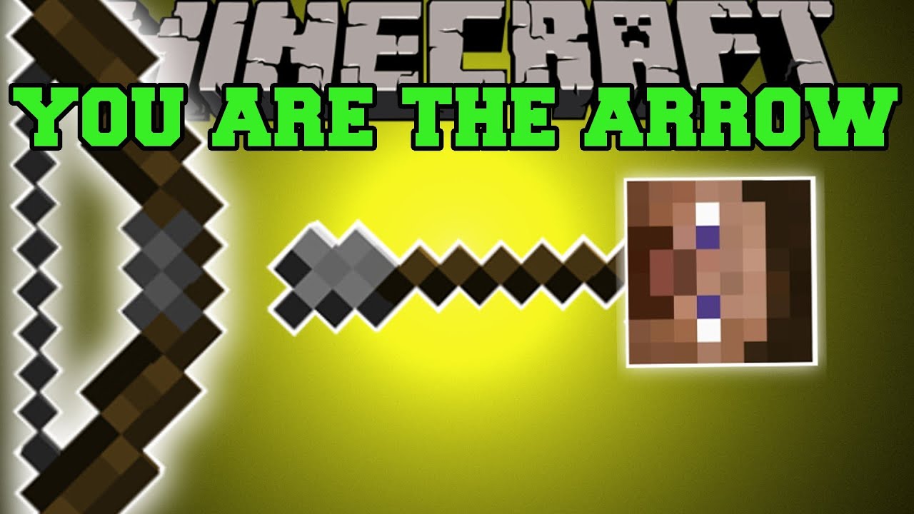 Minecraft: YOU ARE THE ARROW! (MAKE EPIC SHOTS WITH A BOW!) Mod Showcase