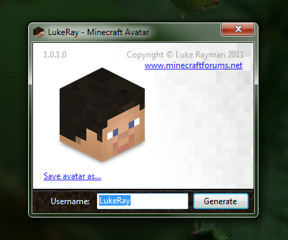 [Logiciel] Avatar Generator - Minecraft-France