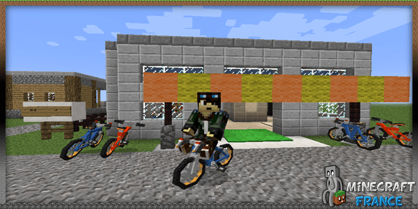 skin minecraft bicyclette