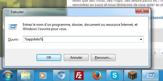 Touche windows + R --> %appdata%