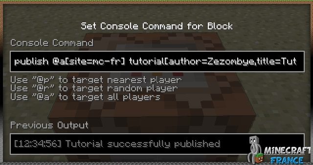 Tutoriel Sur Les Command Blocks Minecraft France