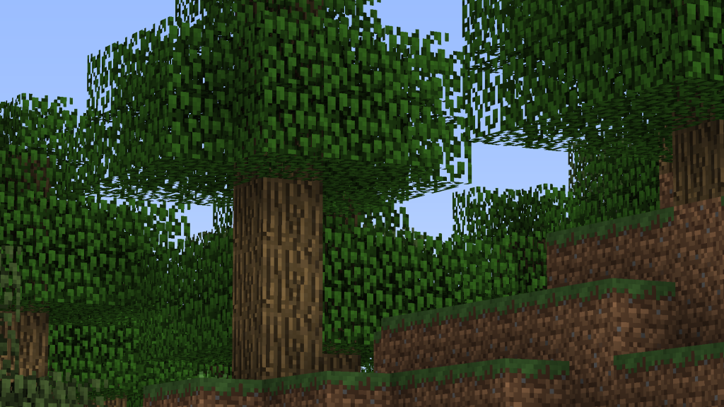Un zoom sur un arbre.