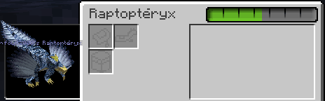 La monture Raptoptéryx du mod Lycanites Mobs