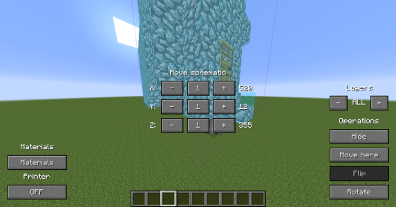 Schematica - Interface de manipulation