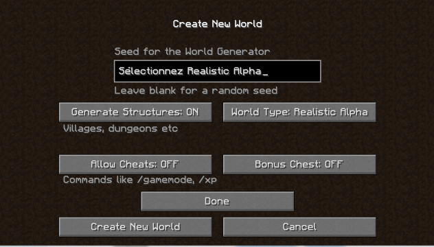 [Mod] Realistic World Gen [1.7.10] - Minecraft-France