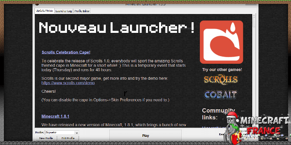 Un Nouveau Launcher En Beta Minecraft France Un Nouveau Launcher En Beta Minecraft France