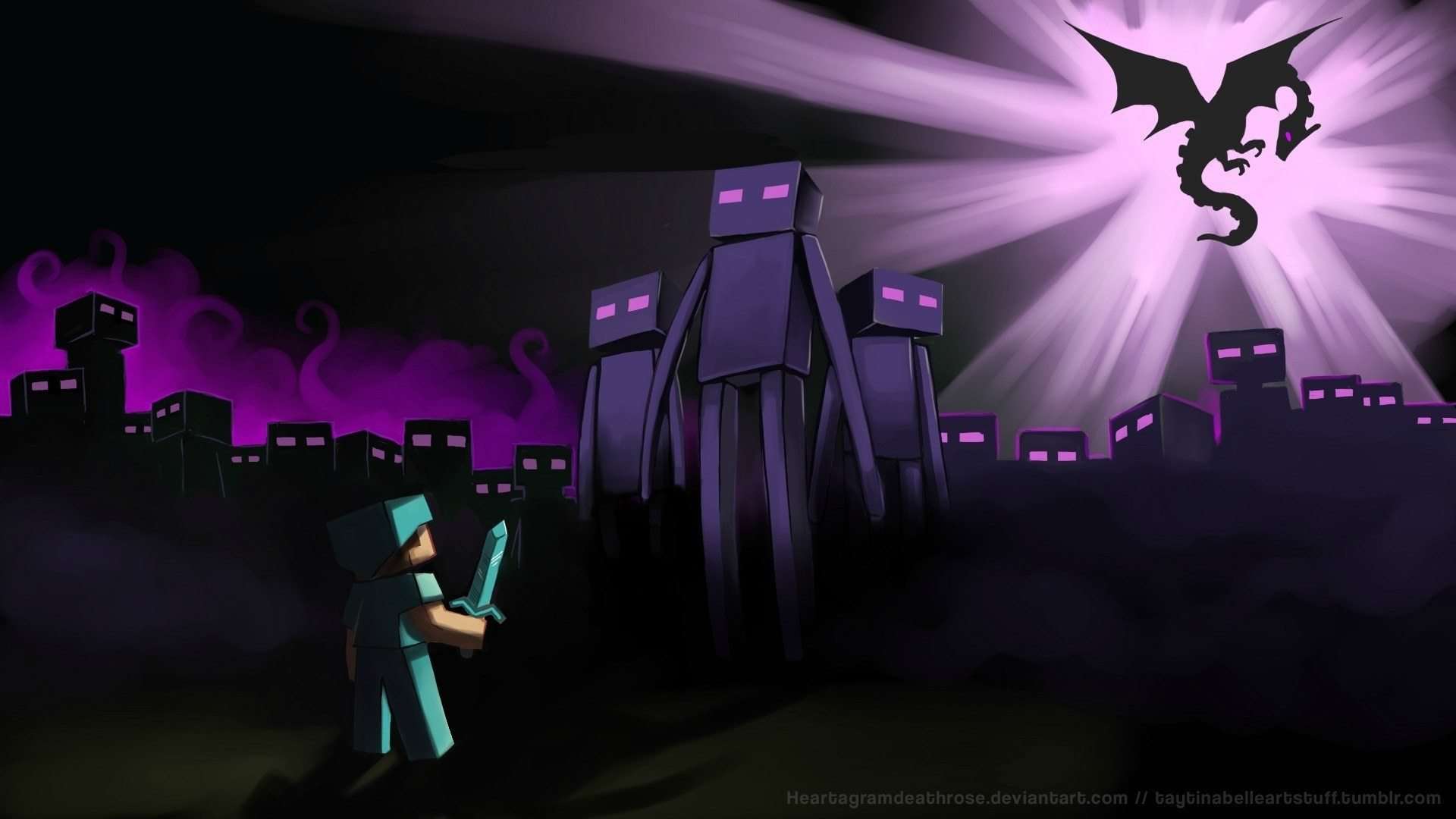 artistic_steve_minecraft_artwork_enderman_endermen_1920x1080_wallpaper_Wallpaper_1920x1080_www.wallpaperswa.com