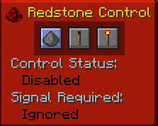 Redstone Control