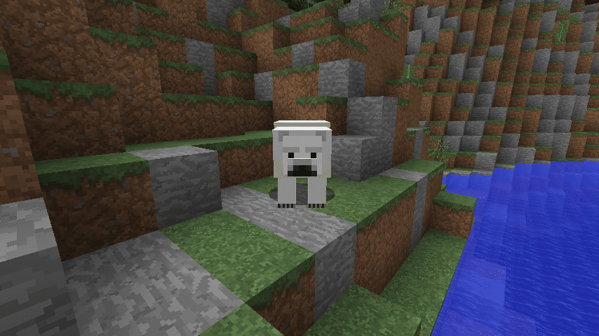 Un ours blanc avec la texture Faithful