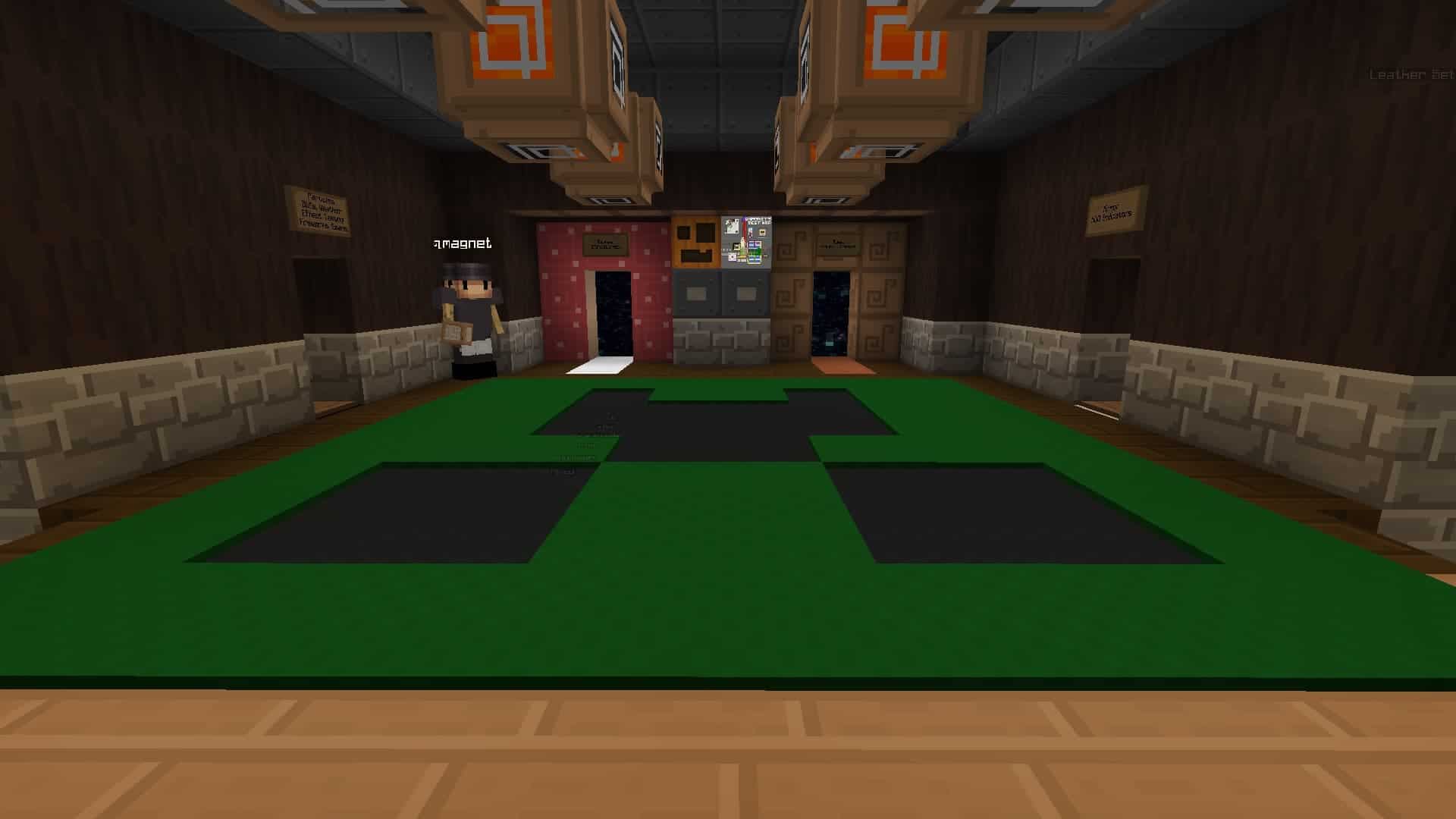 hall de Test Map avec resource pack