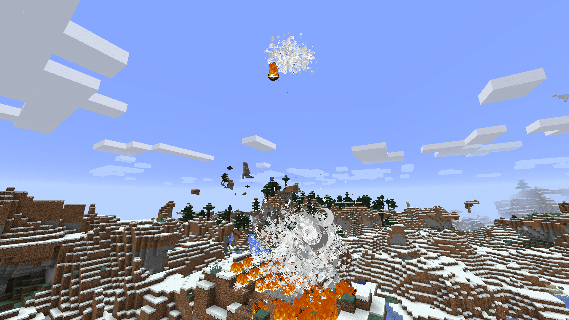 Rain of fireball de TNT of God