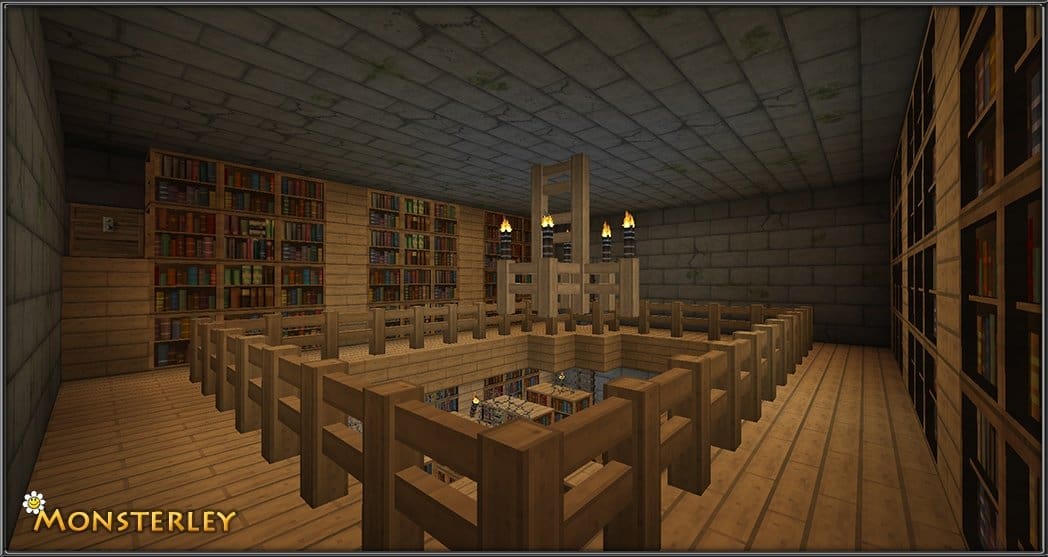 Monsterley HD : Une bibliothèque