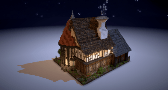 [Map Schematics] 5 Maisons Médiévales - Minecraft-France