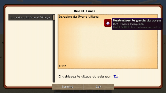 Better Questing - objectif garde du corps