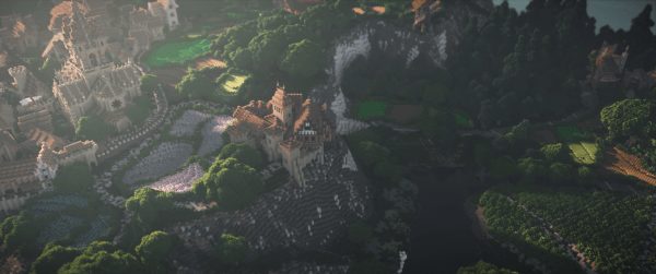 Une église vue de haut