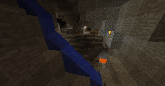 Worley's Caves - Une galerie avec un source d'eau