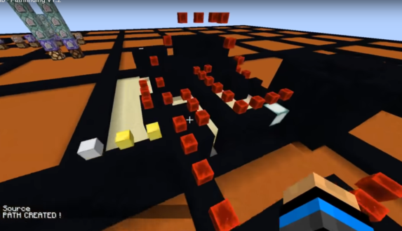 Pathfinding system included in the Glib datapack