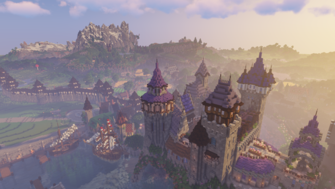 Un château construit par l'auteur du resource pack
