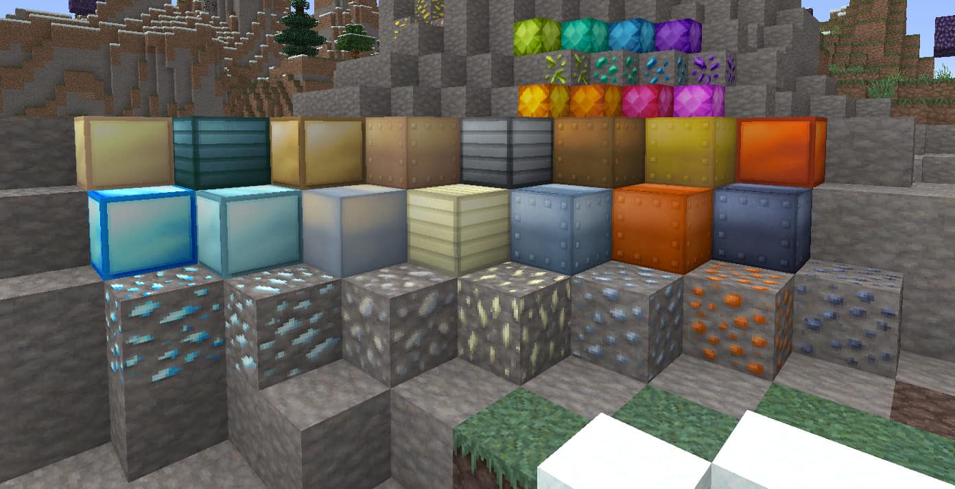 Resource pack Lithos : Les différents minerais