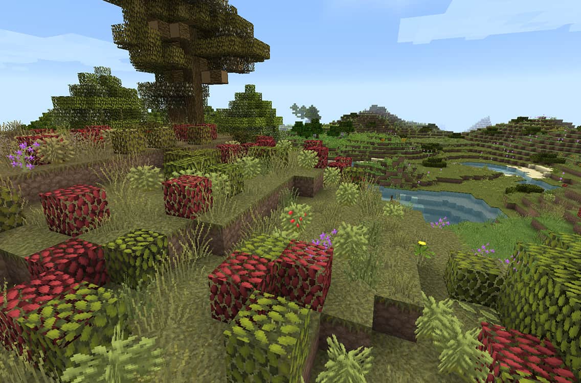 Resource pack Lithos : Des buissons