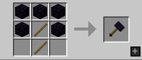 Craft du marteau en Obsidian