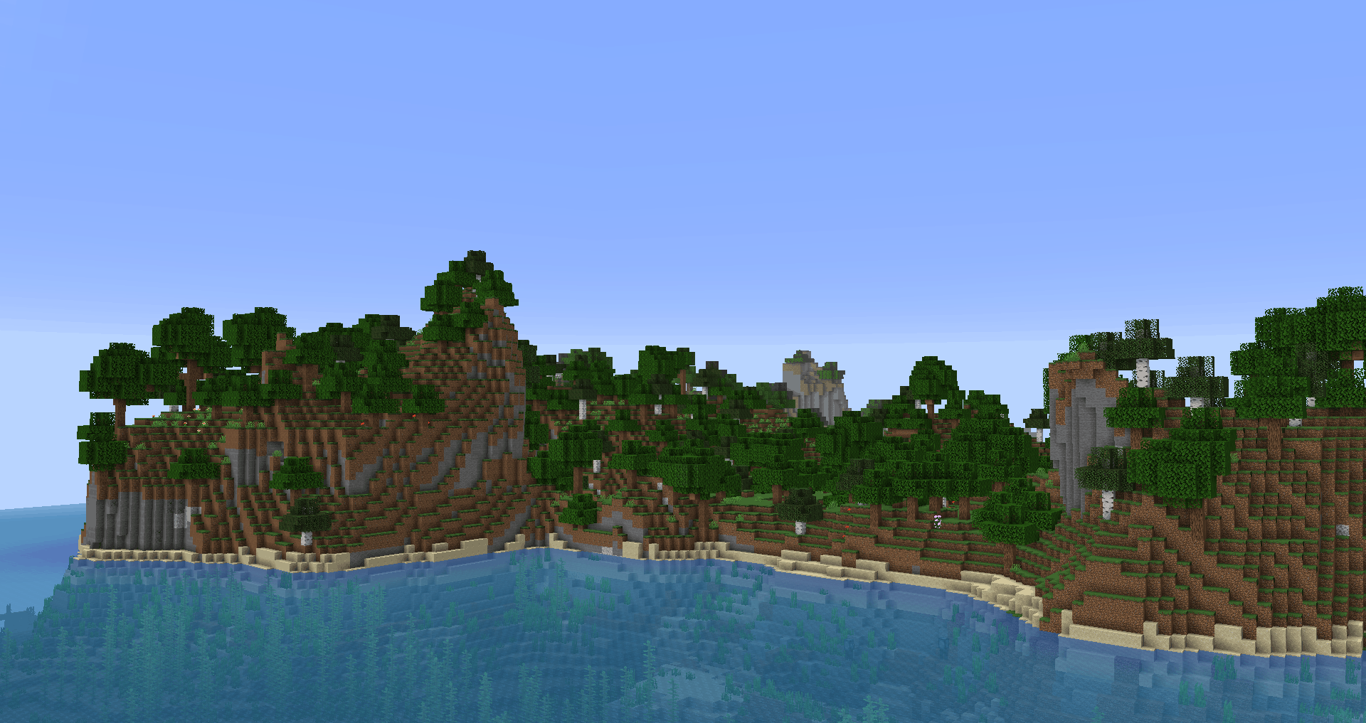 Une île boisée