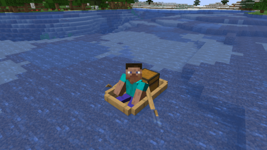 Extra Boats : Bateau Minecraft avec coffre