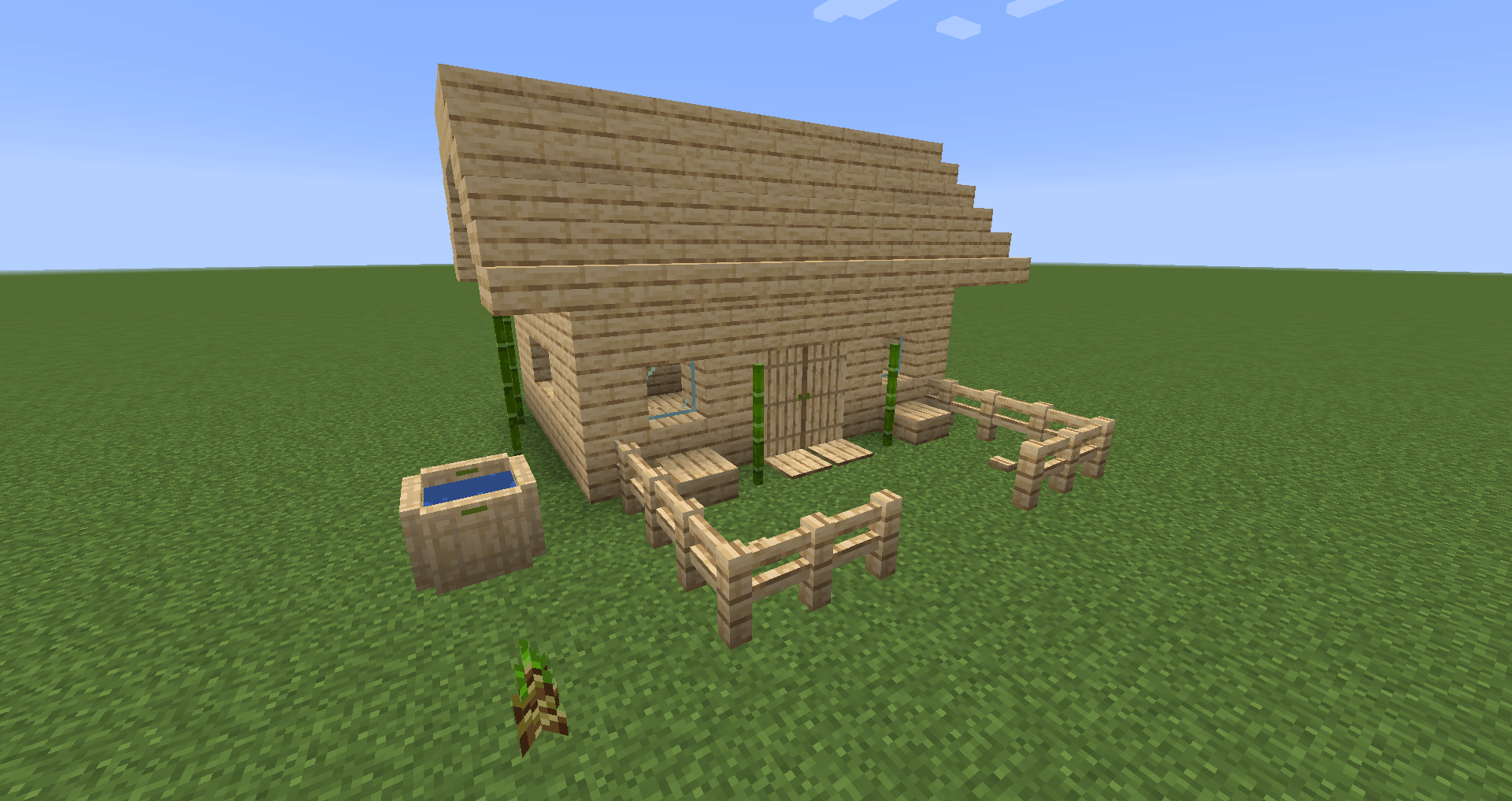 Une maison avec une variance de bois.