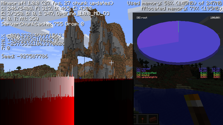 Minecraft avec Optifine