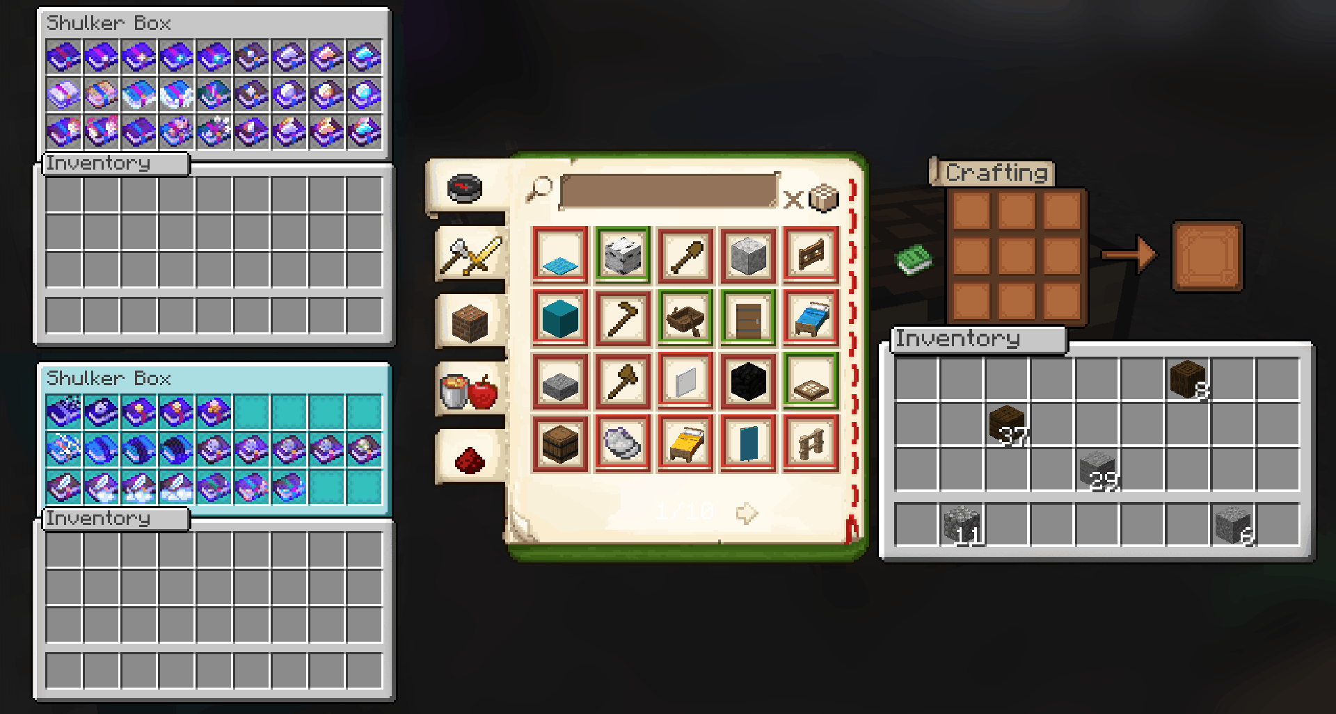 Interface du resource pack UltimaCraft
