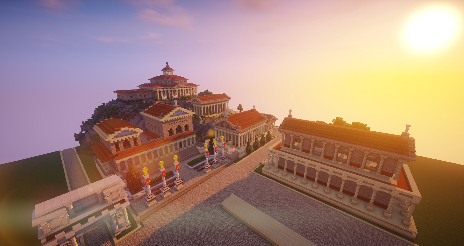 Ville romaine en construction