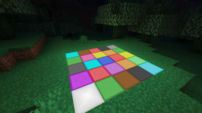 Useless Mod : blocs lumineux colorés