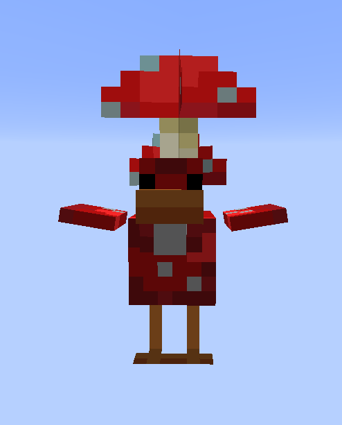 Représentation du Cluckshroom dans Minecraft